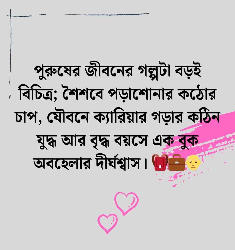 ১৫০+পুরুষ মানুষ নিয়ে কষ্টের উক্তি স্ট্যাটাস ও ক্যাপশন ২০২৬ পুরুষ মানুষের কষ্টের জীবন