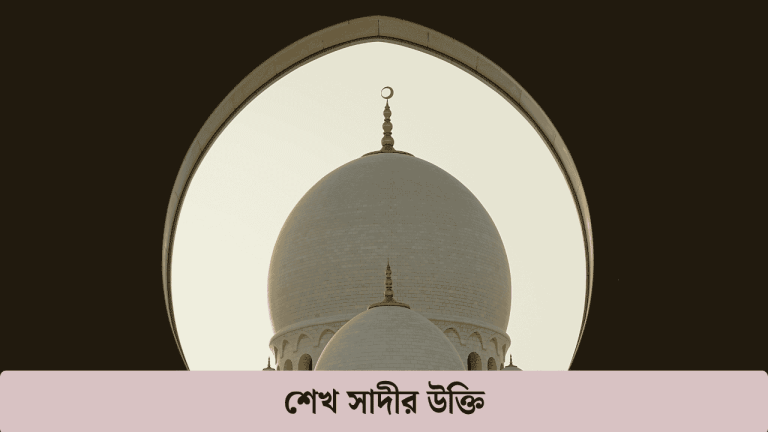শেখ সাদীর উক্তি