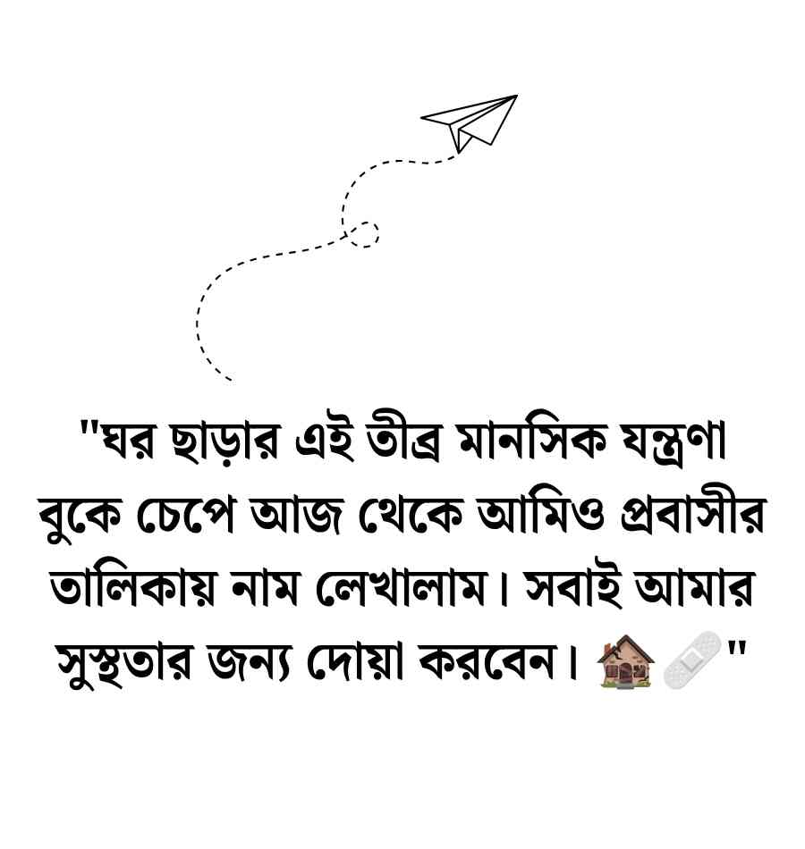নিজে বিদেশ যাওয়ার বিদায় স্ট্যাটাস ও ক্যাপশন 2026 নিজে বিদেশ যাওয়ার বিদায় স্ট্যাটাস